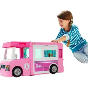 Playset Barbie Camper DreamCamper 3 em 1 com piscina e 50 acc