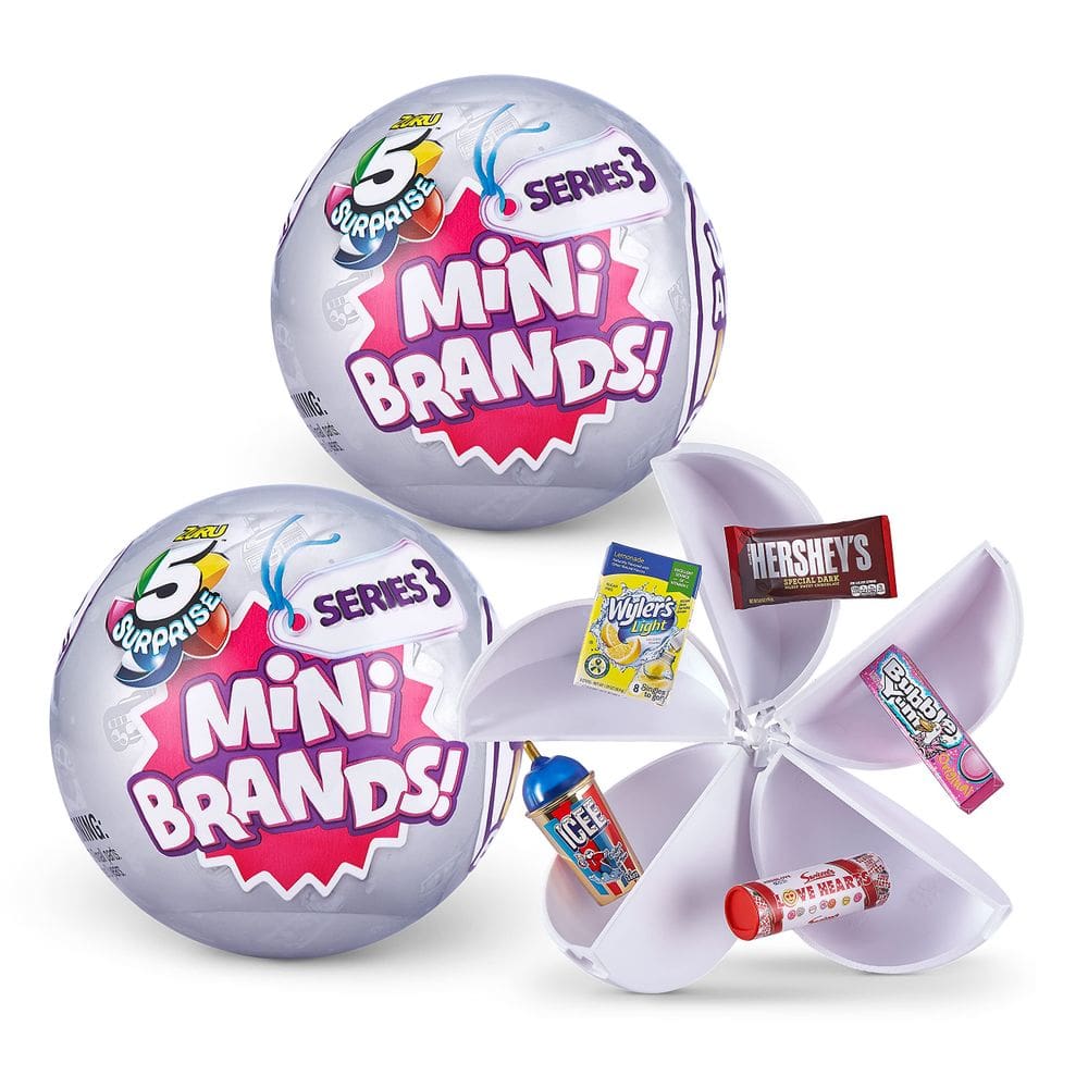 Pacote colecionável de 5 Mini Brands Surprise Série 3 Zuru 2
