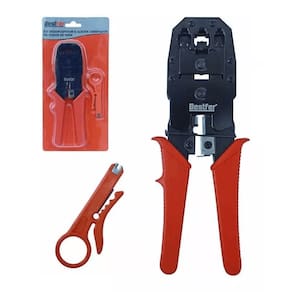 Kit Desencapador / Cortador / Crimpador para Cabos de Rede BESTFER BFH2132