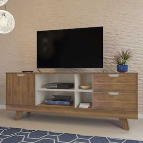 Rack para TV até 60 Polegadas 1 Porta 2 Gavetas com Pés Michigan Artely