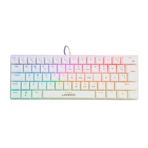 Teclado Gamer Mecânico Royal Precision, Blue Switch, ABNT2, RGB Branco Warrior - TC311