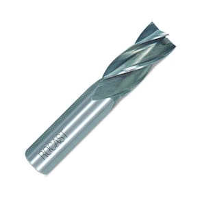 Fresa de Topo com Haste Cilíndrica em Aço Rápido Vários Cortes DIN 844 AN 1/4" - Rocast 18,0041