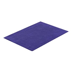Piso Para Banheiro 100% Algodão Canelado 48x70cm - Buddemeyer - Azul 1267
