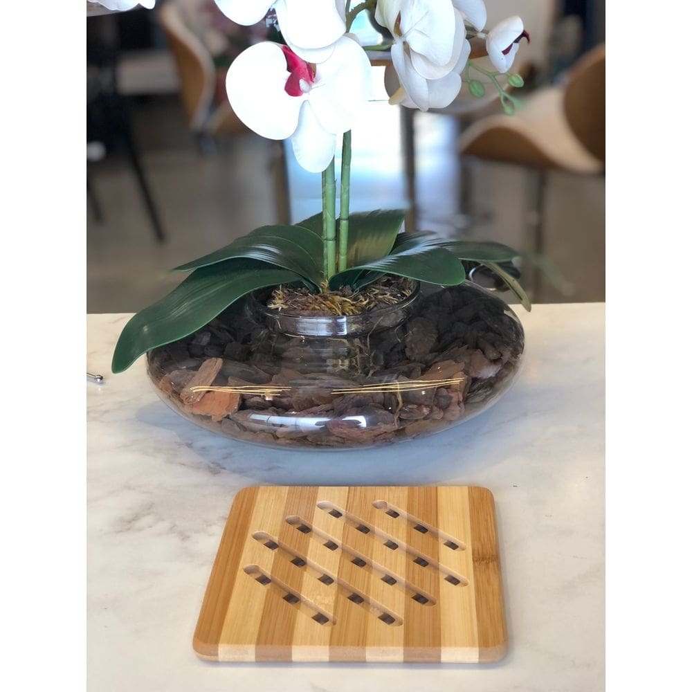 Table Descanso Bambu Natural Quadrado