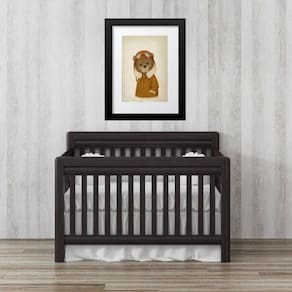 Quadro Infantil Retrô Urso Aviador- 60X48Cm