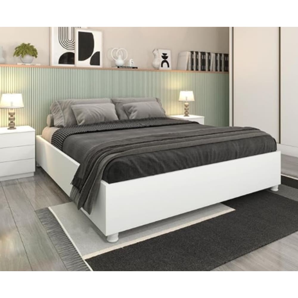 Cama Box Mônaco - Tcil Móveis - Neve