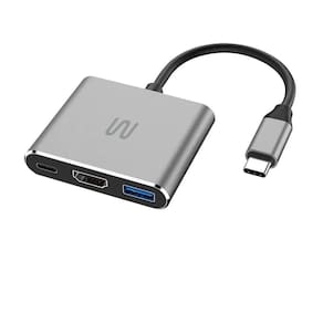 Adaptador USB-C 3 em 1 AC446, HDMI e USB 3.0, Power Delivery, MULTI