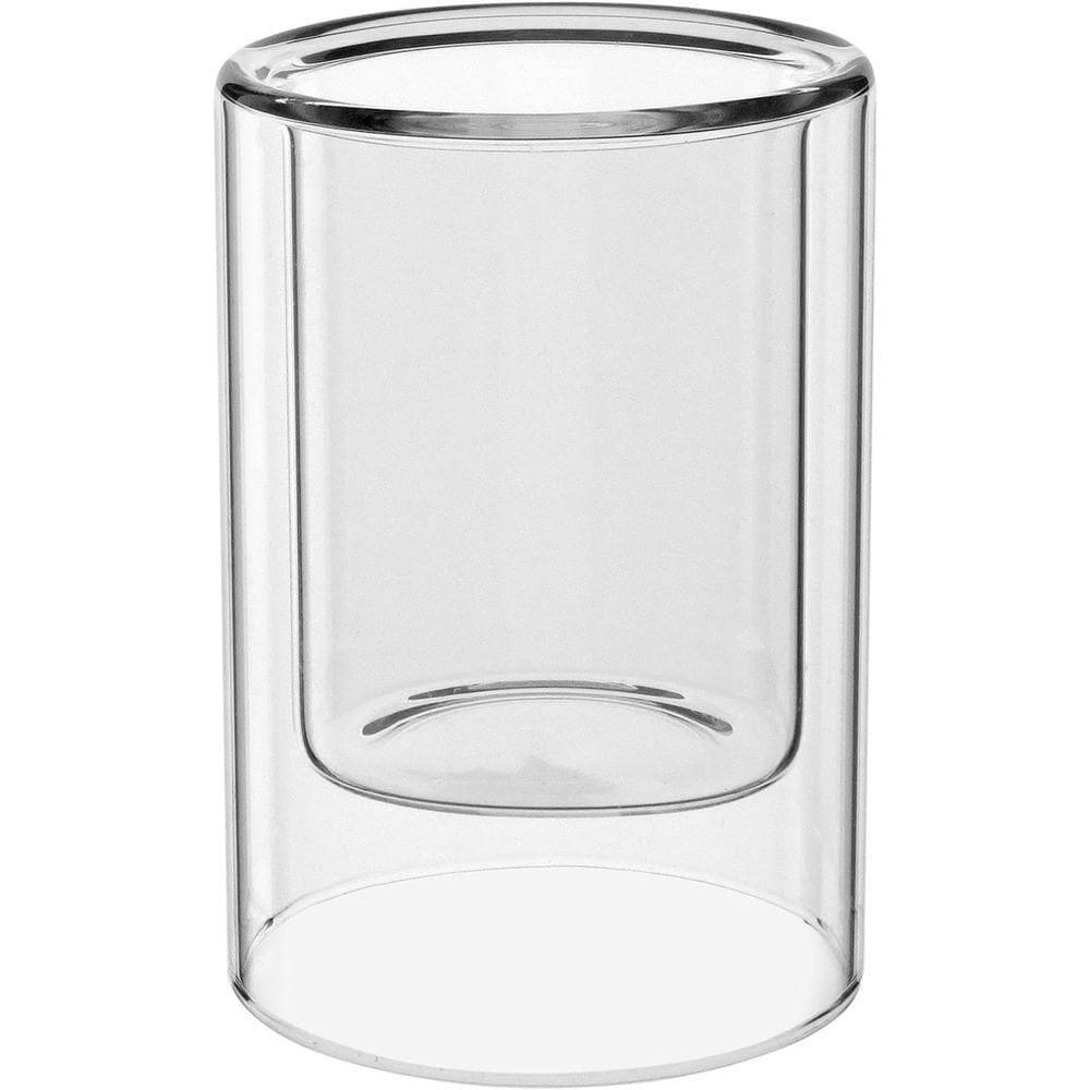 Vaso Decorativo Enfeite Casa Parede Dupla Home&co Borossilicato 15x10x10cm Transparente