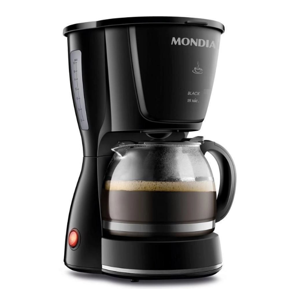 Cafeteira Eletrica 18 Xicaras 550W Mondial Luxx BLack 220V