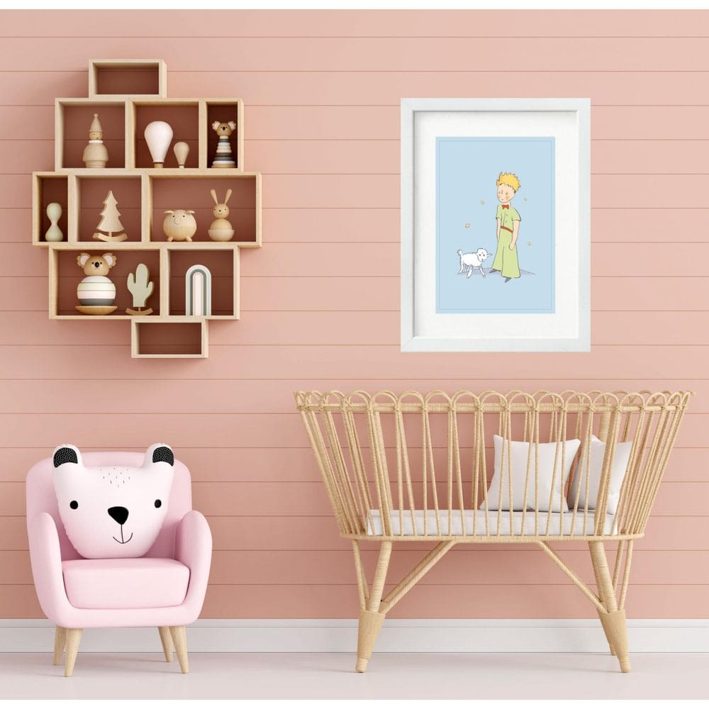 Quadro Pequeno Príncipe Azul - 60X48Cm