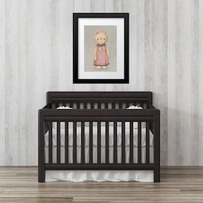 Quadro Infantil Retrô Ursa De Vestido - 60X48Cm