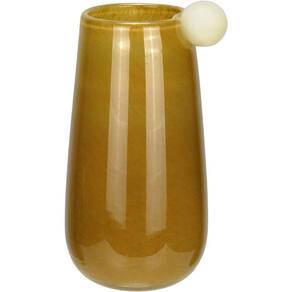 Vaso Decorativo Enfeite Casa Home&co Vidro 24x13x13cm Marrom
