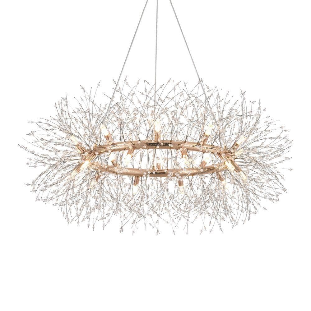 Lustre Pendente Astraled Mensae Pt-1040 Dourado G9 Bivolt Dourado Pt-1040