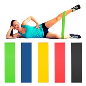2 Kits 10 Faixas Elásticas Thera Band Exercícios Em Casa