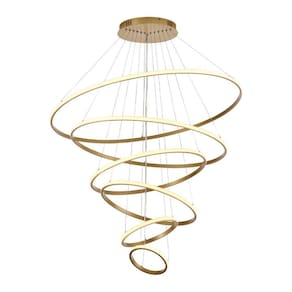 Lustre Pendente Astraled Skylight Pl-9850 Dourado Led Bivolt Dourado Pl-9850