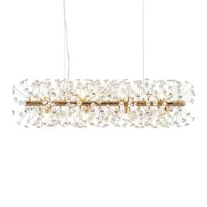 Lustre Pendente Astraled Buna Pt-1045 Dourado Brilho G9 Bivolt Dourado Pt-1045