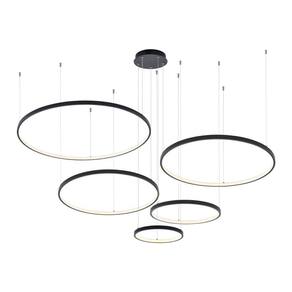 Lustre Pendente Astraled Bevis Pl-9743 Preto Led Bivolt Preto Pl-9743