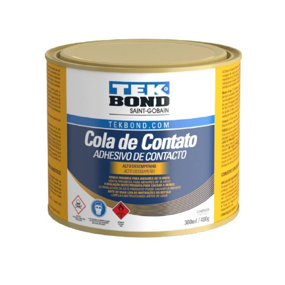 Cola De Contato Adesivo Tekbond 380Ml / 400G Madeira