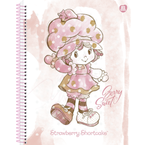 Caderno Colegial 24cm 80 Folhas Moranguinho Animativa 3159