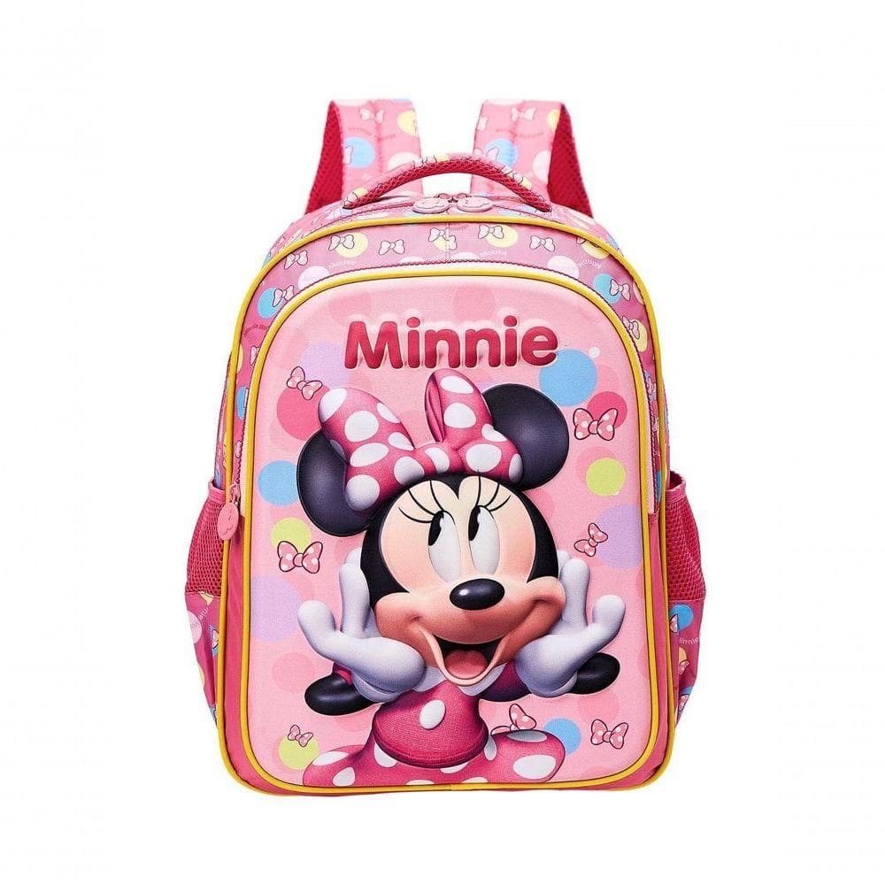 Mochila De Costas Escolar Minnie 3d Disney 13242