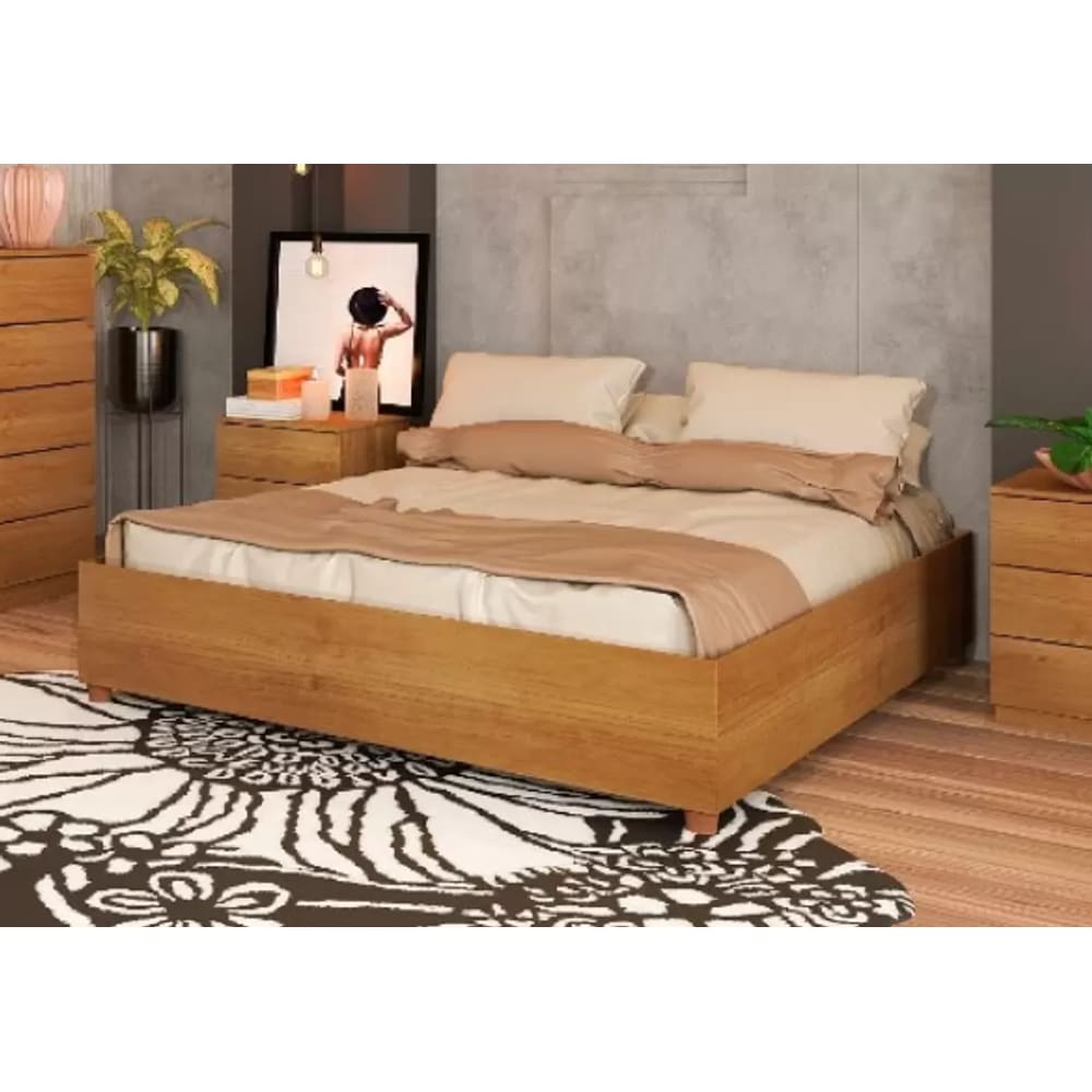 Cama Box Mônaco - Tcil Móveis - Cinamomo