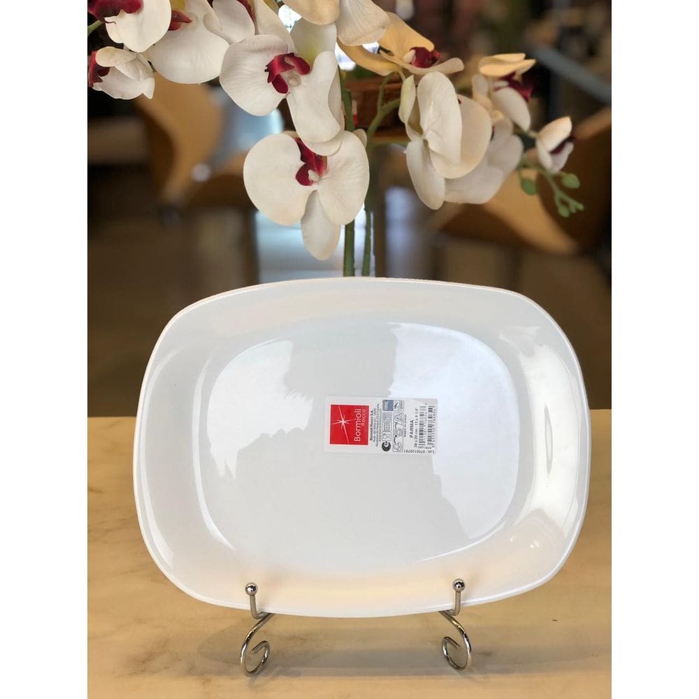 Grangusto Prato Vidro Temperado Branco