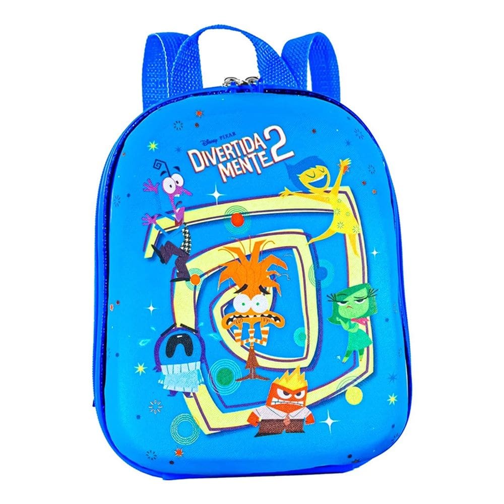 Mochila Infantil Escolar Divertida Mente Azul 3862CX24 - Diplomata