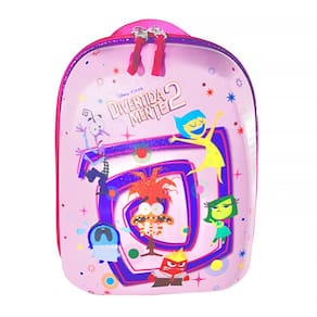 Mochila Infantil Escolar Divertida Mente Roleta Rosa 3862BX24 - Diplomata