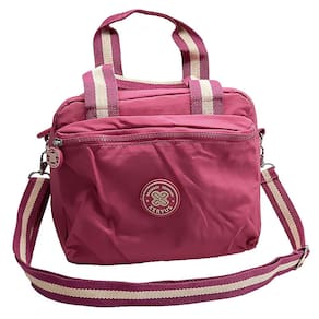 Lancheira Térmica Tiracolo Crinkle Trendy Rosê 12471 - Xeryus