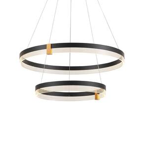 Lustre Pendente Astraled Doly PL-9856 Preto Led Bivolt