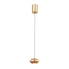 Lustre Pendente Astraled Intercrus PT-9134 Dourado Brilho Led Bivolt