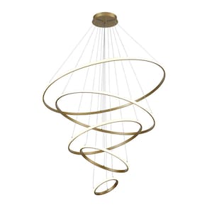 Lustre Pendente Astraled Tabit PL-9847 Dourado Led Bivolt