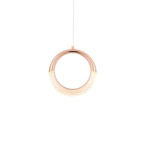 Lustre Pendente Astraled Pictor PT-9110 Dourado Brilho Led Bivolt