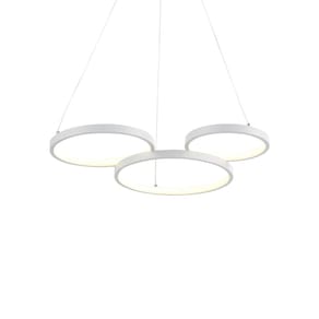 Lustre Pendente Astraled Naida PL-9835 Branco Led Bivolt