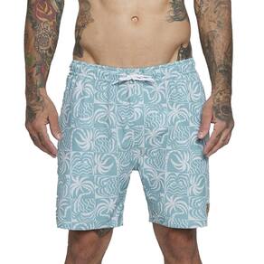 Bermuda RVCA Exotica Elastic 18" SM25 Masculina Multi Cores