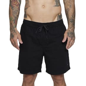 Bermuda RVCA Escape Elastic SM25 Masculina Preto