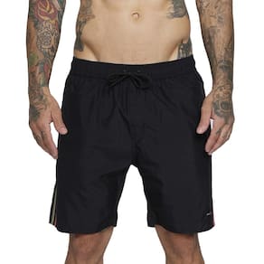 Bermuda RVCA Breakout Elastic 18" SM25 Masculina Preto