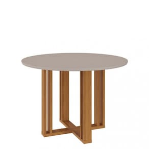 Mesa de Jantar Redonda com Vidro Flora Cimol