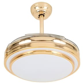 Ventilador Teto Retratil Controle Remoto 110cm Golden Bivolt