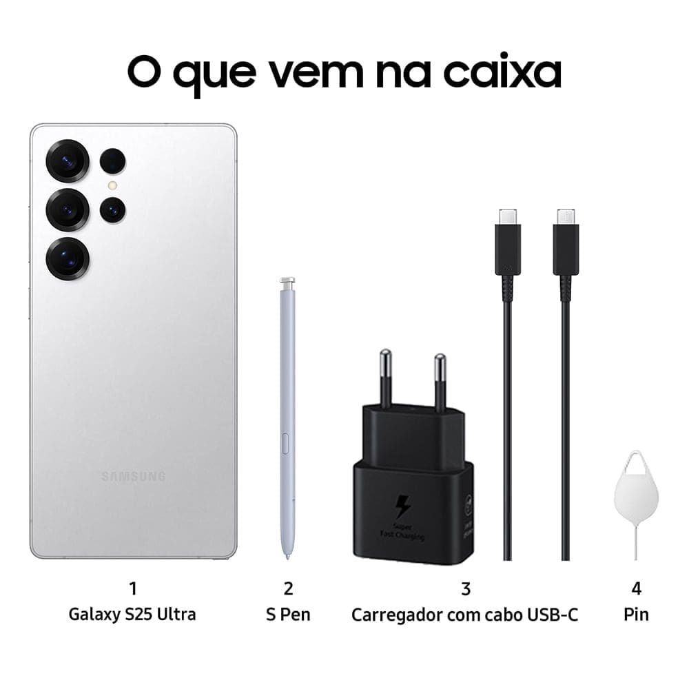 Celular Samsung Galaxy S25 Ultra 5G, | Casas Bahia