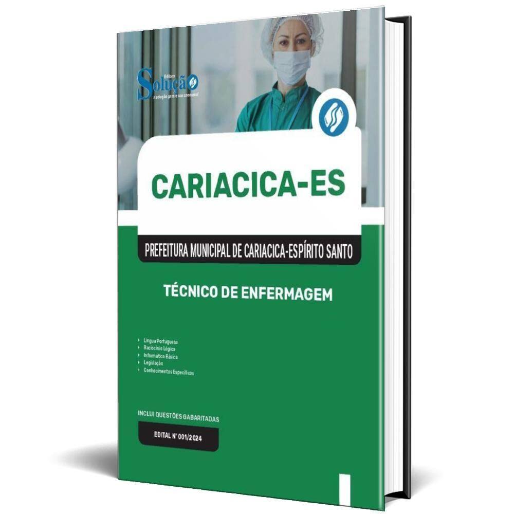 Apostila Prefeitura Cariacica Es 2025 - Técnico Enfermagem