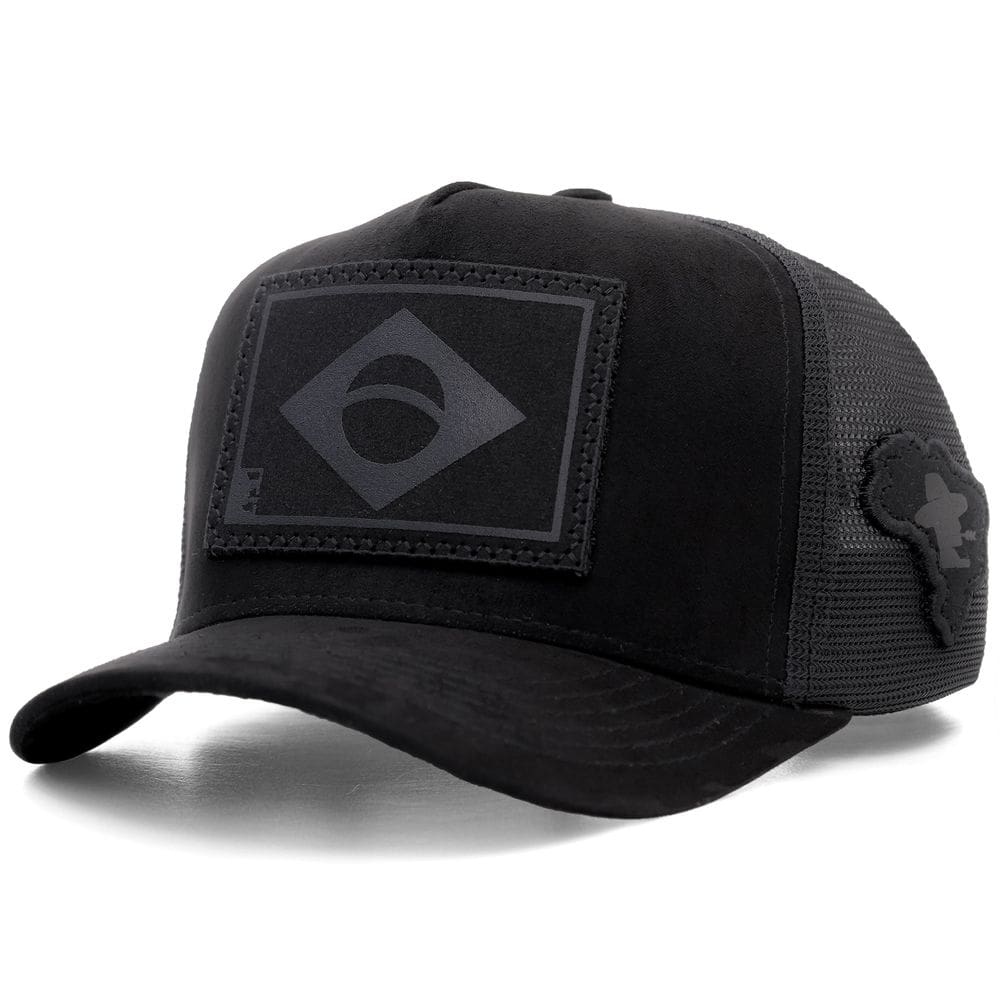 Boné Sacudido`s - Bandeira do Brasil - Preto