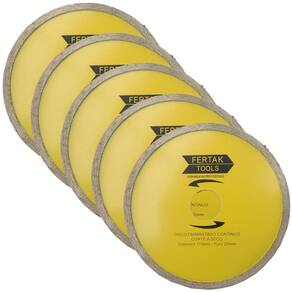 Disco De Corte Diamantado Continuo 110X20Mm Kit 05 Un
