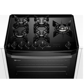 Fogão de Embutir Electrolux de 05 Bocas Experience com Mesa de Vidro Preto - FE5EP