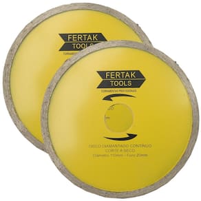 Disco De Corte Diamantado Continuo 110X20Mm Kit 02 Un