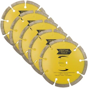 Disco De Corte Diamantado Segmentado 110X20Mm Kit 05 Un