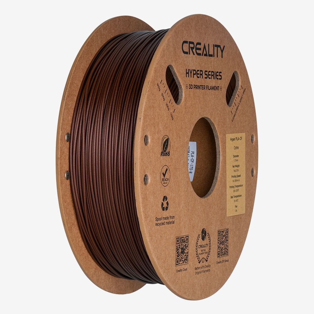 Filamento PLA para Impressora 3D Creality Hyper PLA-CF 1 Kg/Rolo 1.75 mm Ocre
