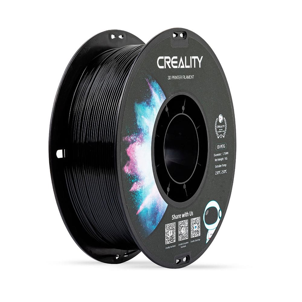 Filamento PETG para Impressora 3D Creality CR-PETG 1 Kg/Rolo 1.75 mm Preto