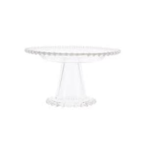 Prato P/Bolo Vidro 20CM C/PE Decoração