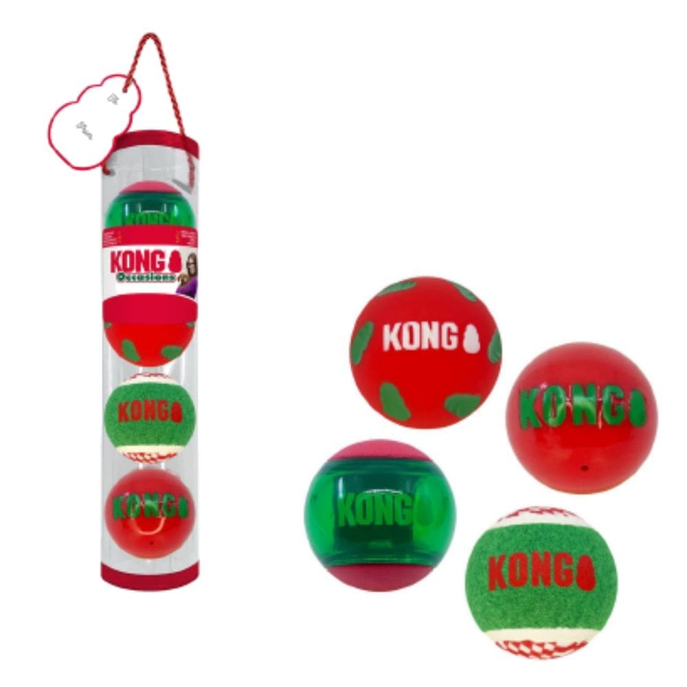 Brinquedo Holiday Occasions Balls Pack 4 Bolas Para Cachorro Médio